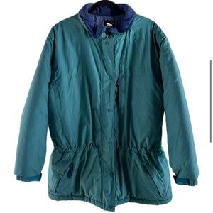 Vintage Patagonia Winter Coat • Women’s L • Teal w/ Navy Lining • EUC